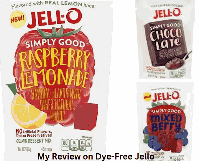 Dye free jello